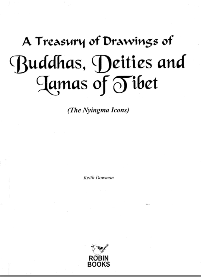 (image for) Line Drawings of Nyingma Deities and Masters text by Dowman (PDF)